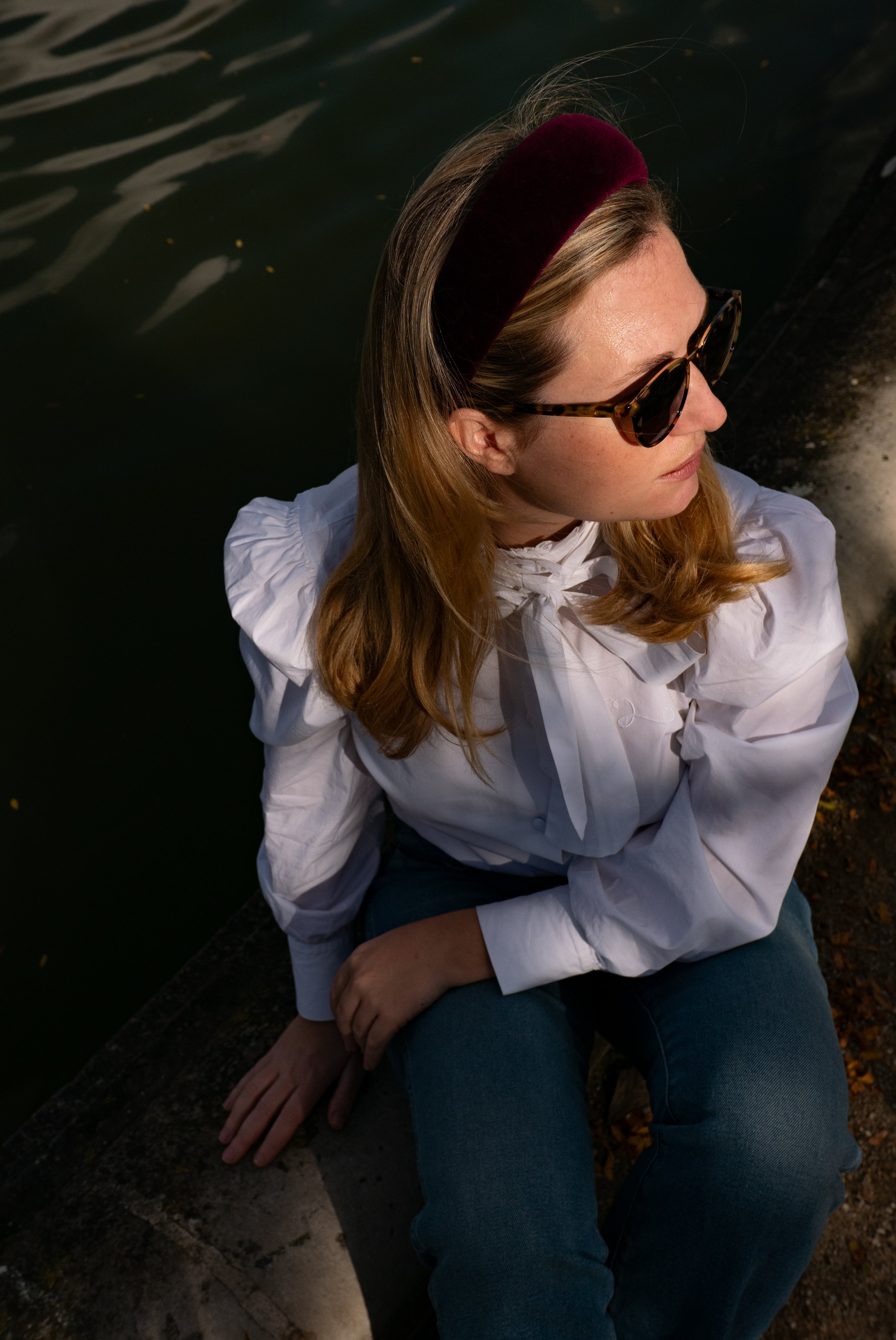 Classic Grenelle Plum velvet