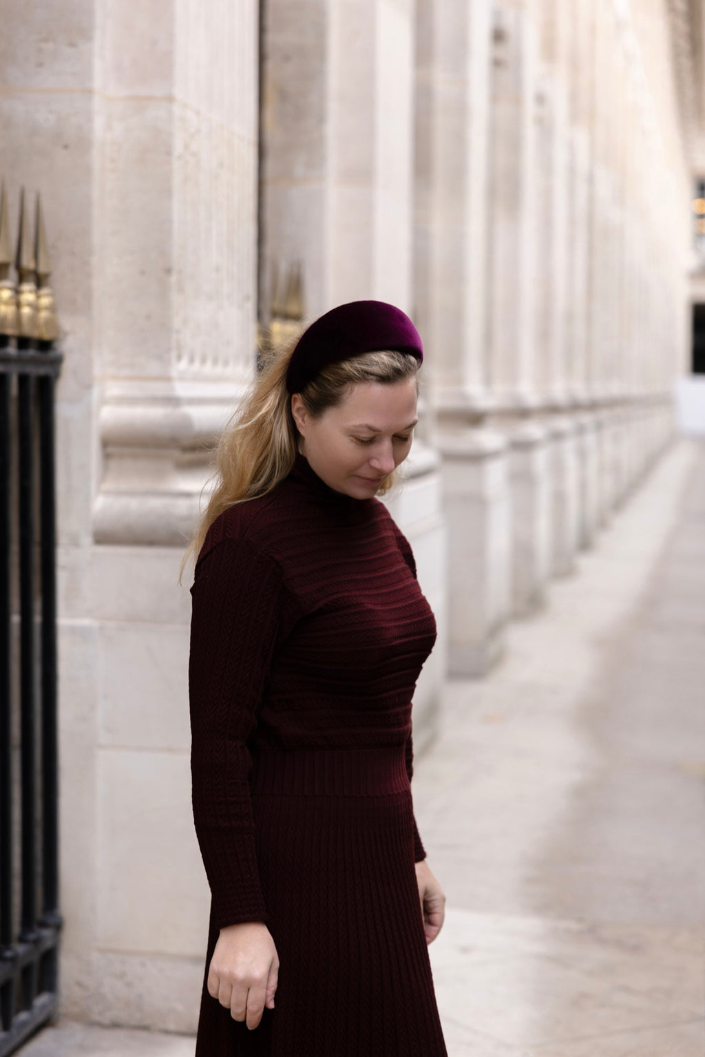 Signature Leonor Plum velvet