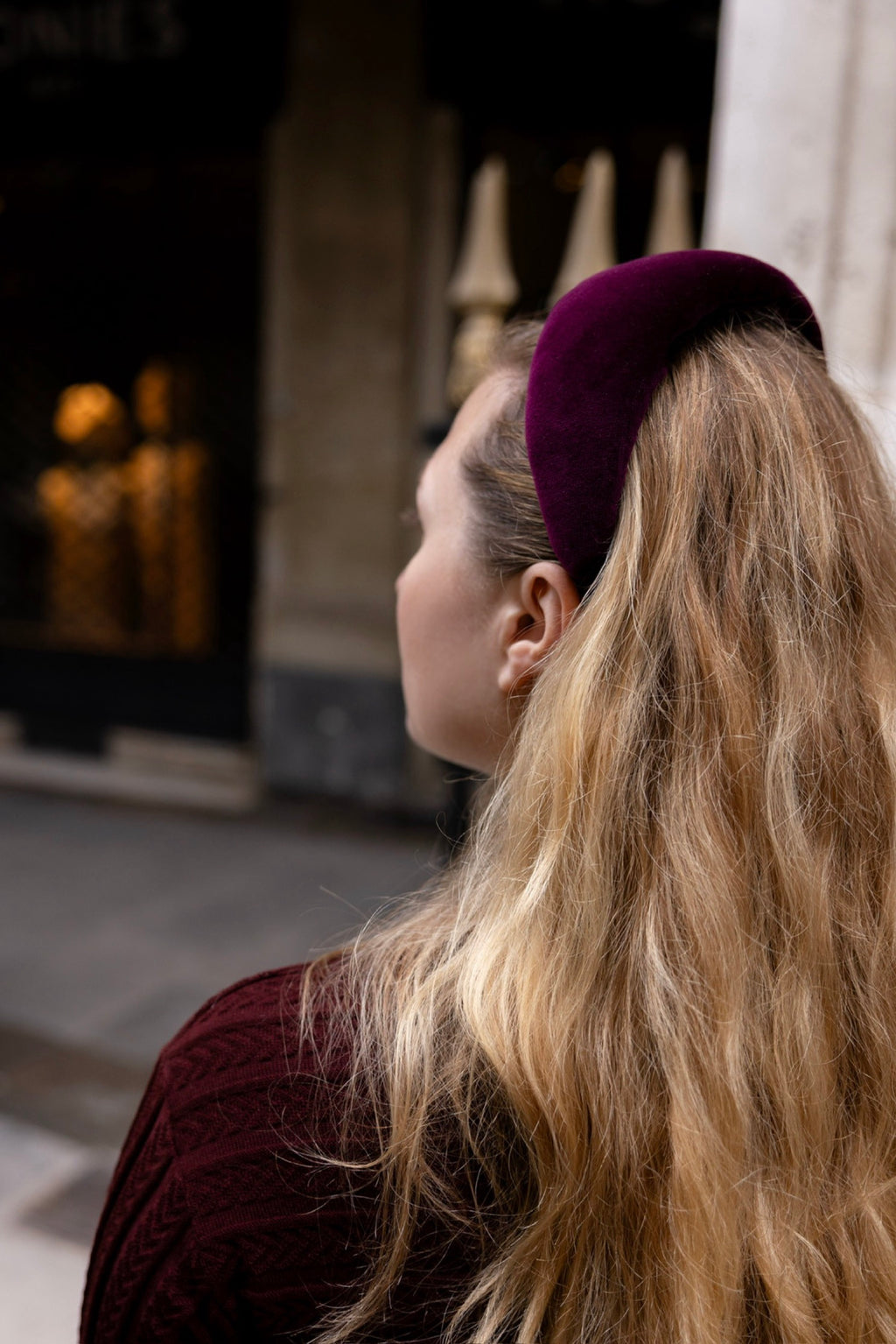 Signature Leonor Plum velvet