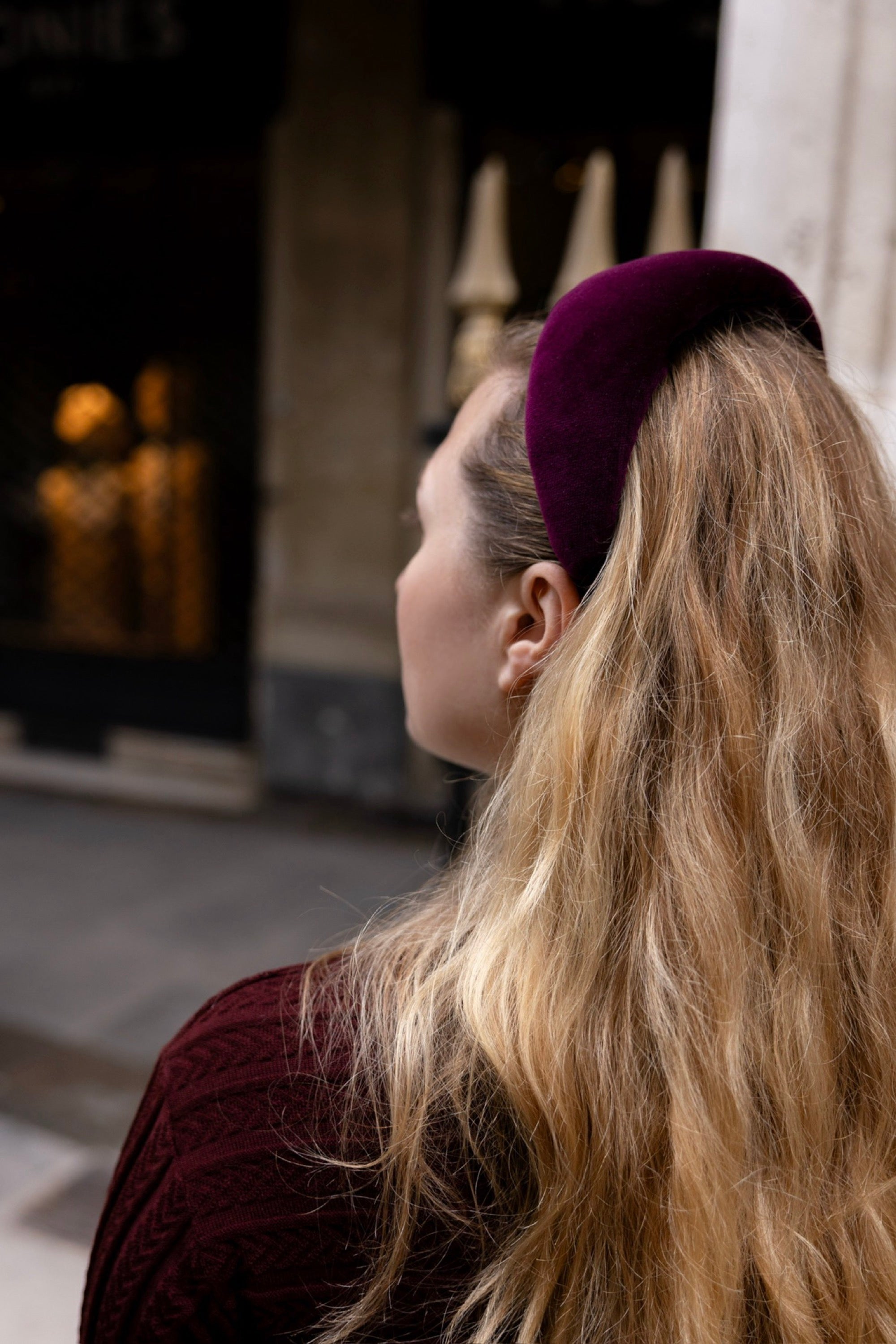 Signature Leonor Plum velvet