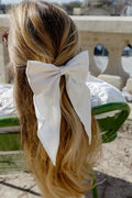 Charlotte bow White silk