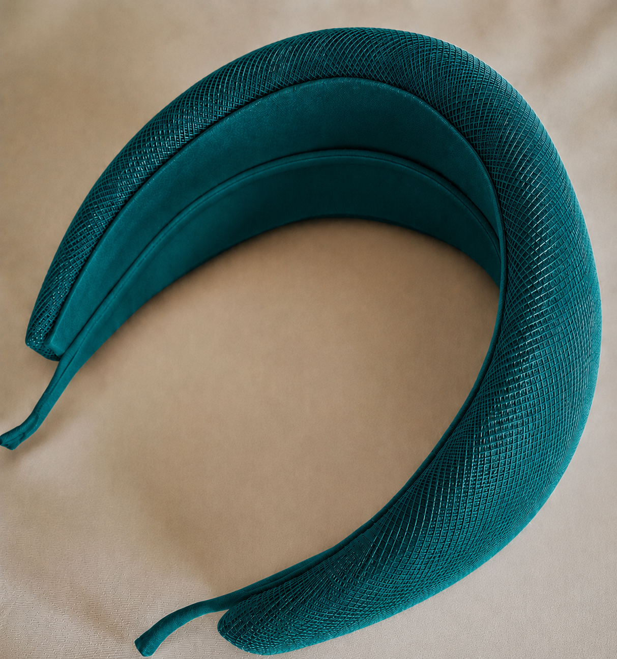 Signature Leonor teal sinamay