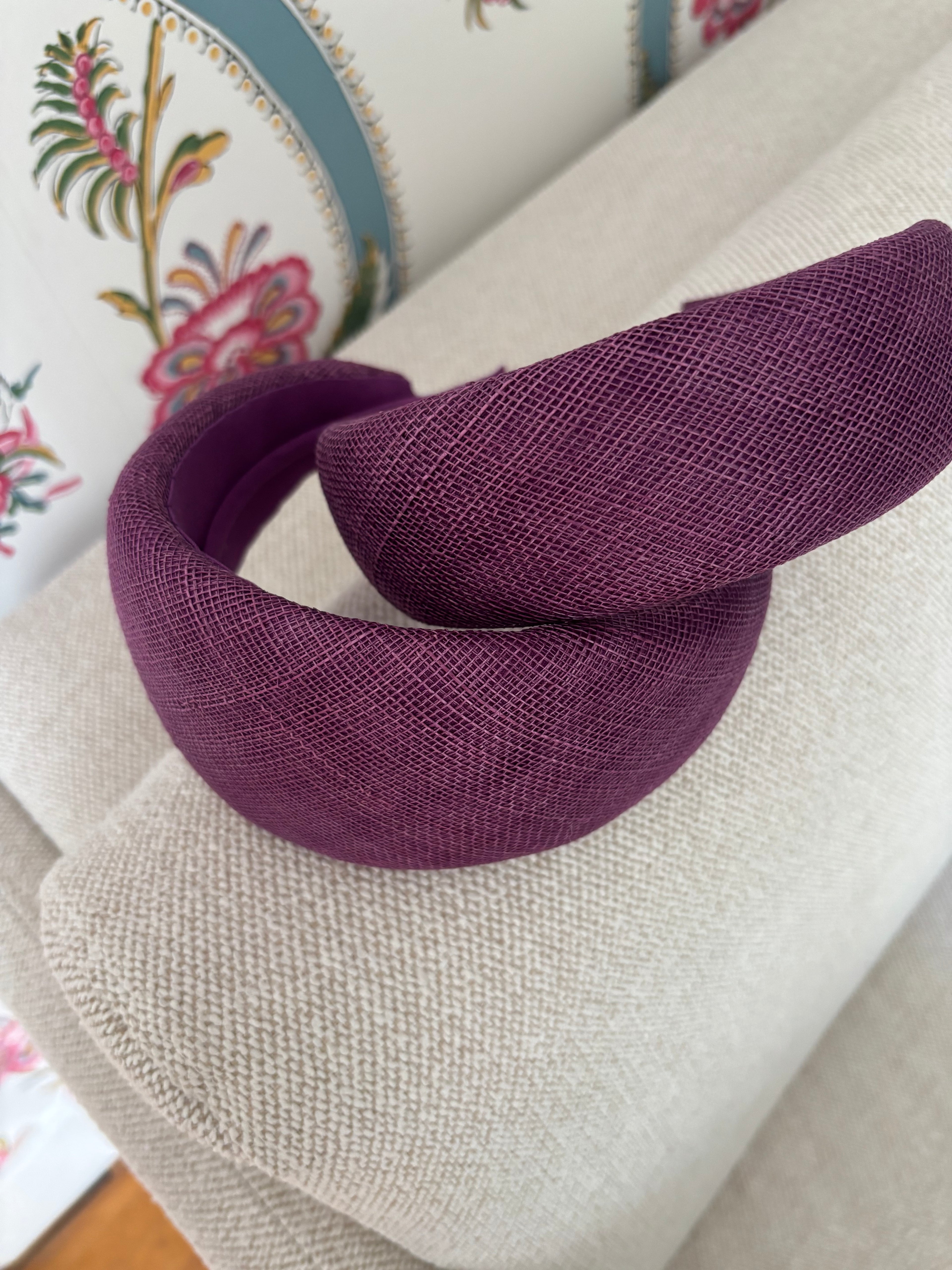 Signature Leonor parme sinamay/sisal