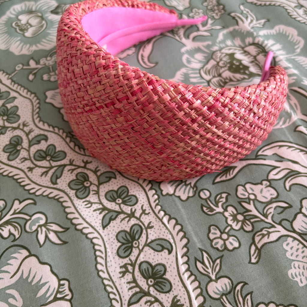 Signature Leonor raffia rosé