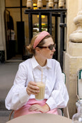Classic Grenelle raffia rosé