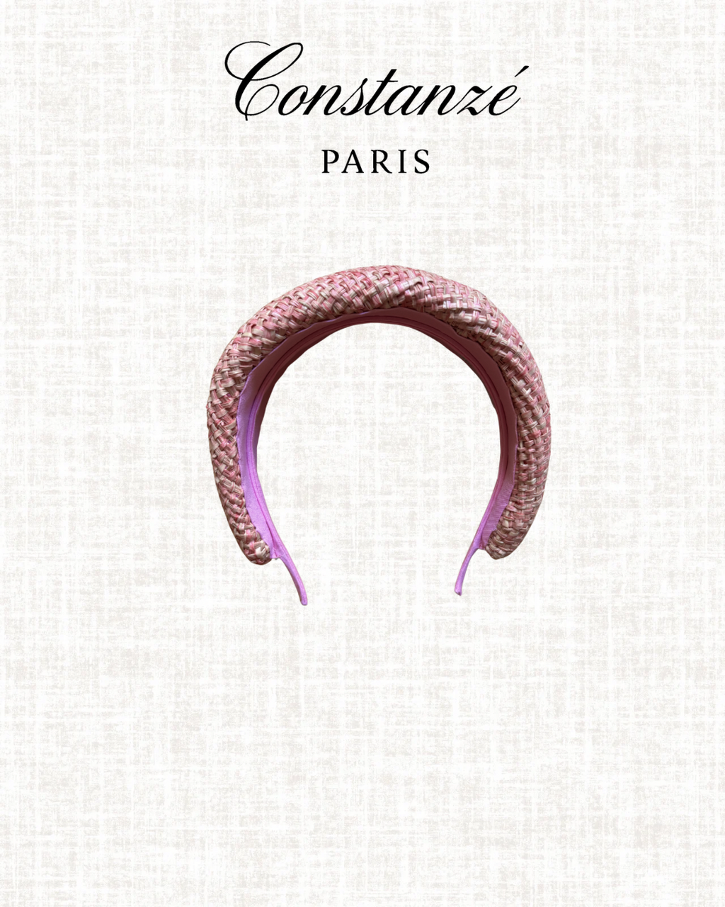 Signature Leonor raffia rosé
